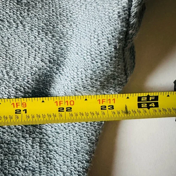 Free People Movement Women's Criss Crossed Sweat  in Denim Gray Sz Medium Hoodie - Picture 7 of 10